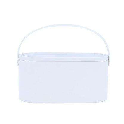Portable LED Light Storage Box Beauty And Makeup Mirror